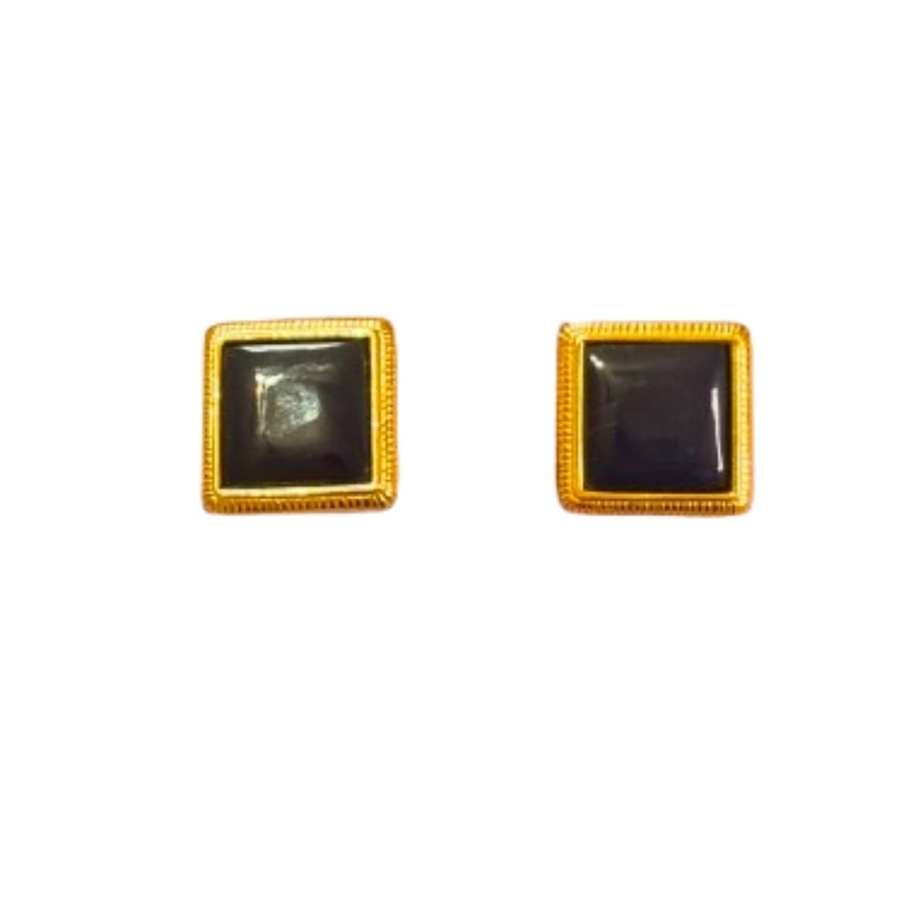 Liz Claiborne Square Clip On Earrings